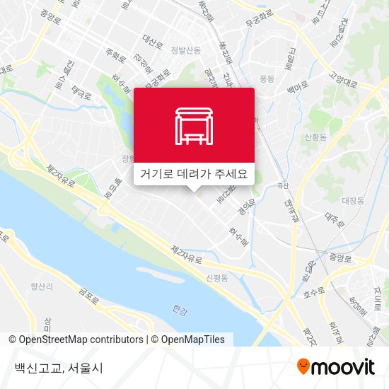 백신고교 지도