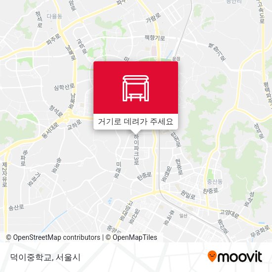 덕이중학교 지도