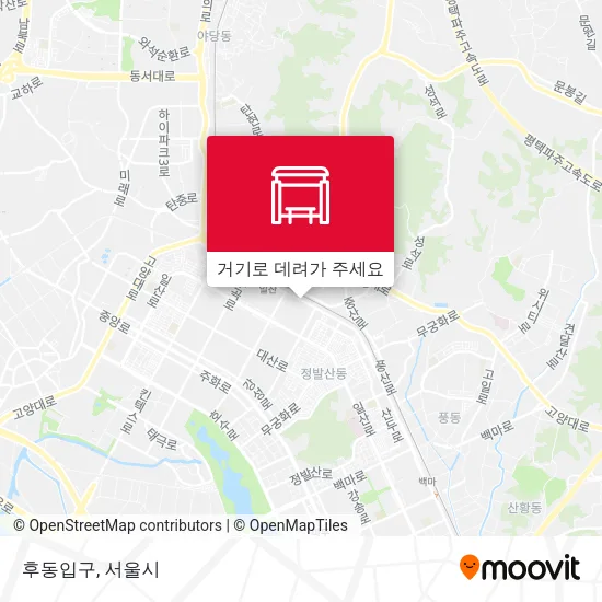 후동입구 지도