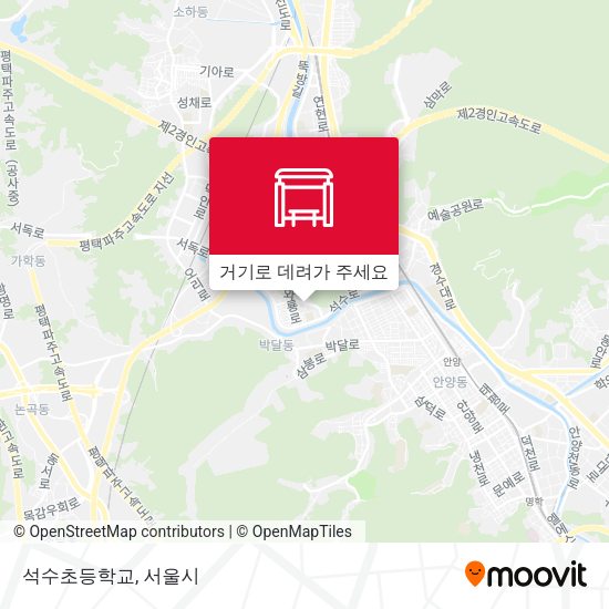 석수초등학교 지도