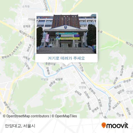안양대교 지도