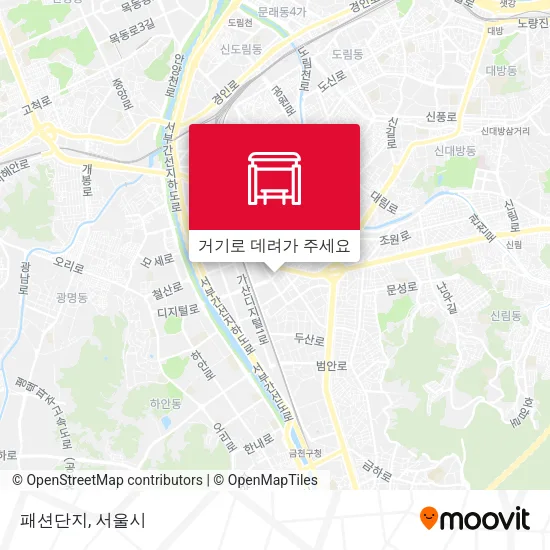 패션단지 지도
