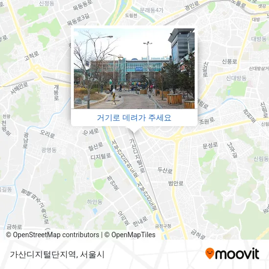 가산디지털단지역 지도