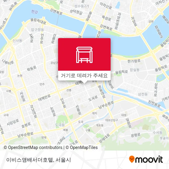 이비스앰배서더호텔 지도
