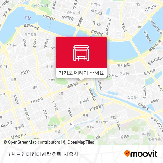 그랜드인터컨티넨탈호텔 지도