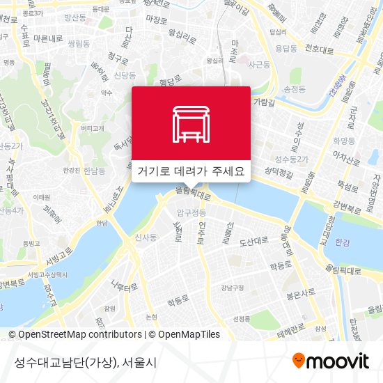 성수대교남단(가상) 지도