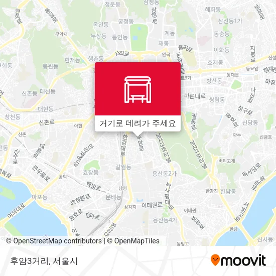 후암3거리 지도