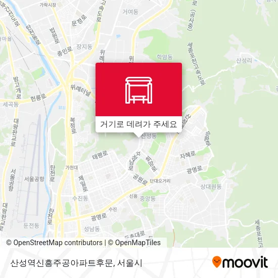 산성역신흥주공아파트후문 지도