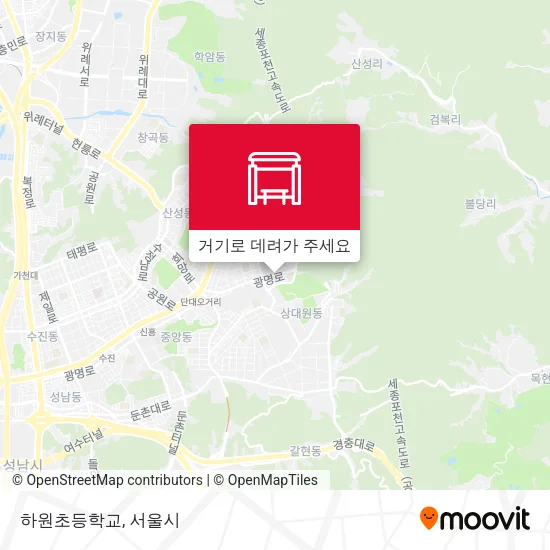 하원초등학교 지도