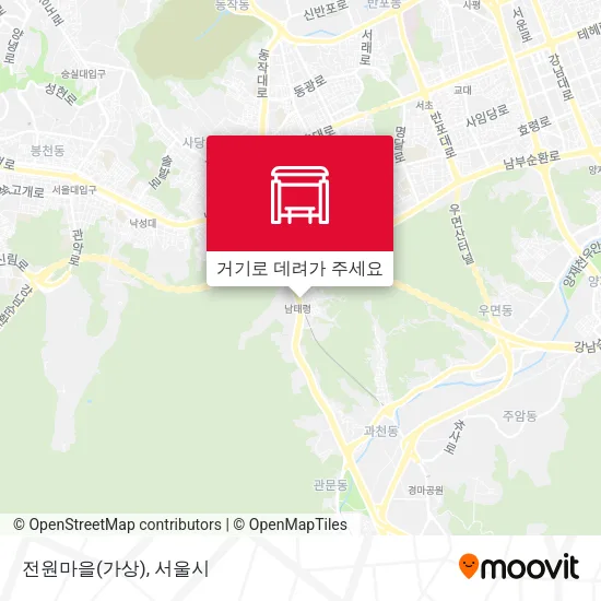 전원마을(가상) 지도