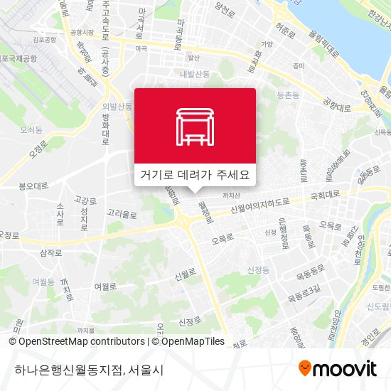 하나은행신월동지점 지도