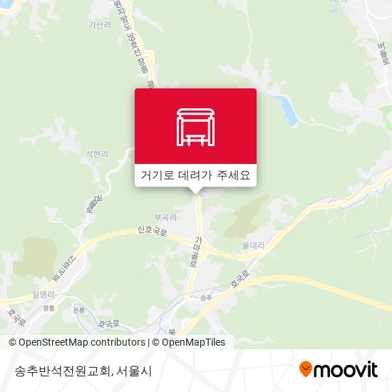 송추반석전원교회 지도