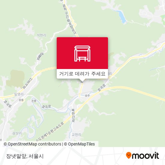 장냇말앞 지도