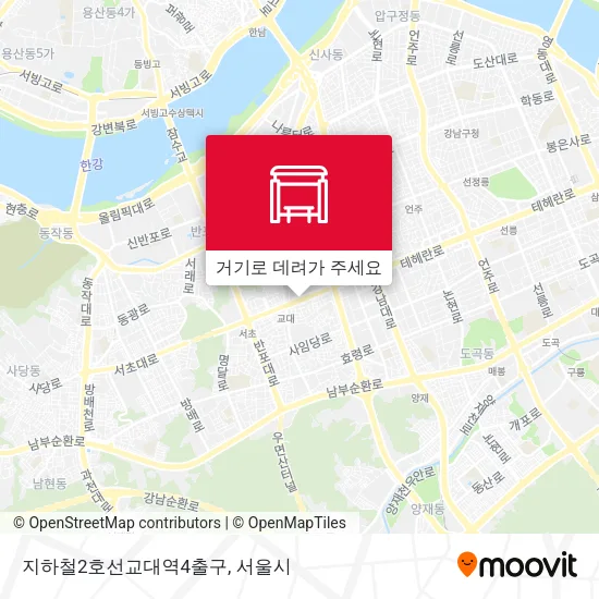지하철2호선교대역4출구 지도