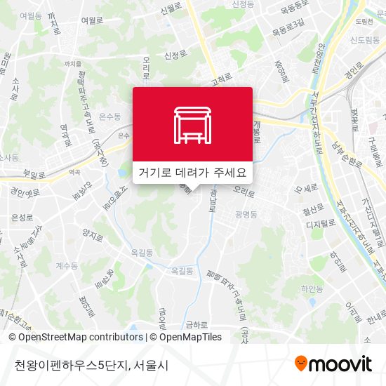 천왕이펜하우스5단지 지도
