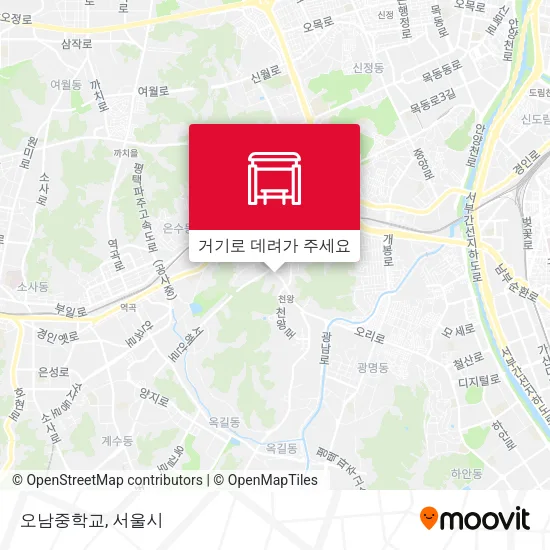 오남중학교 지도