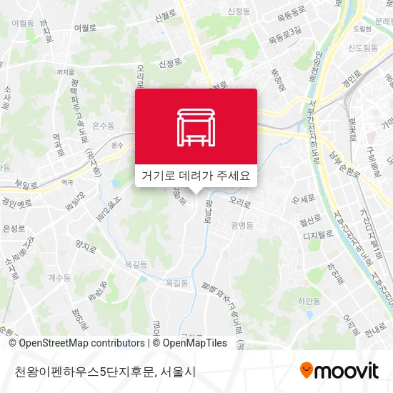 천왕이펜하우스5단지후문 지도