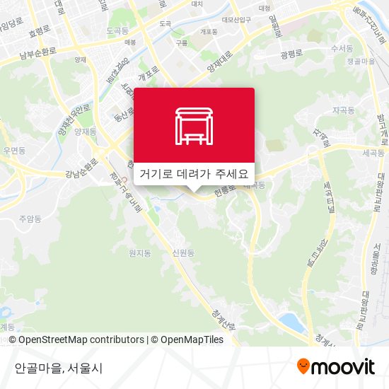 안골마을 지도