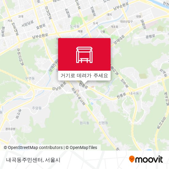 내곡동주민센터 지도