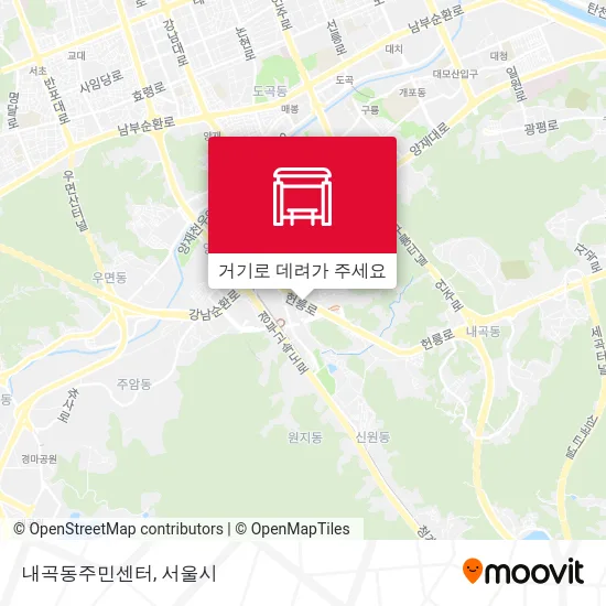 내곡동주민센터 지도