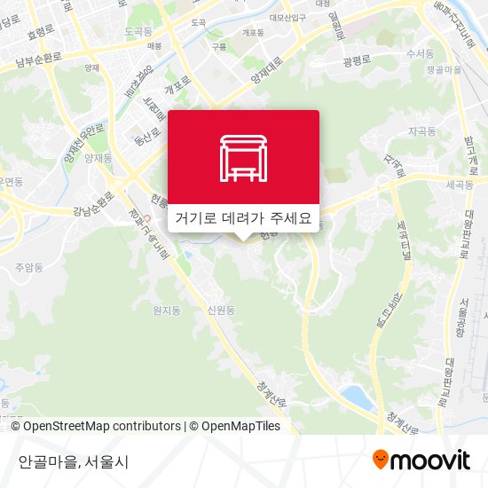 안골마을 지도