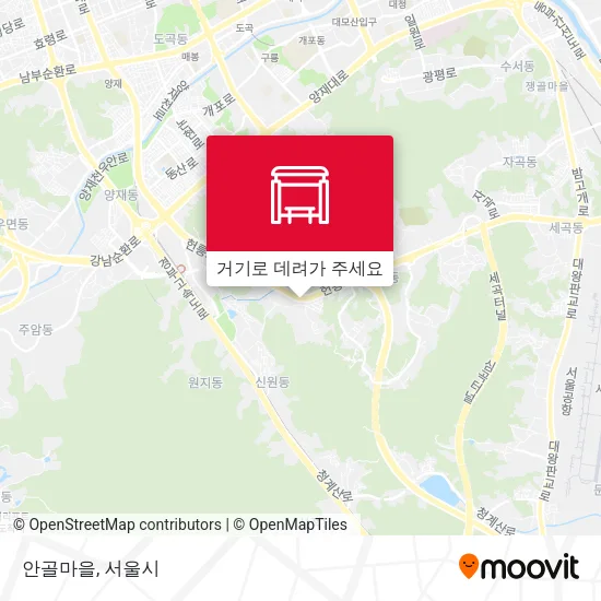안골마을 지도