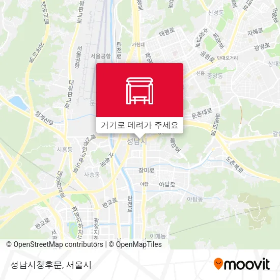 성남시청후문 지도