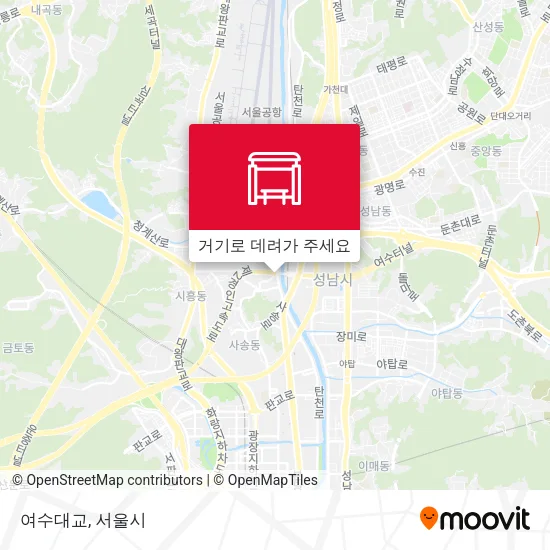 여수대교 지도