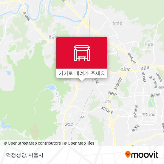 덕정성당 지도