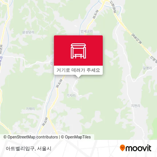아트벨리입구 지도