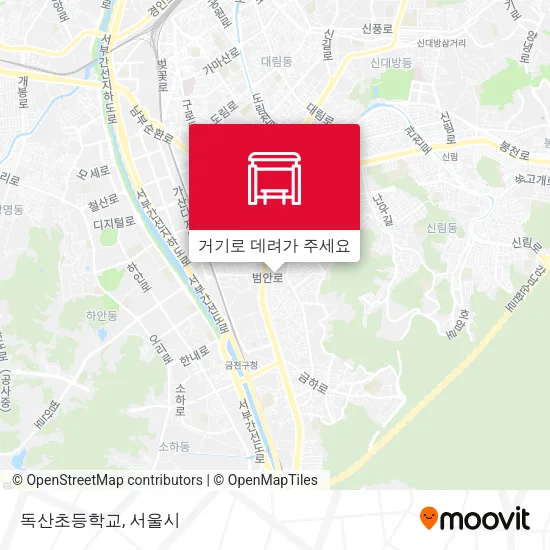 독산초등학교 지도