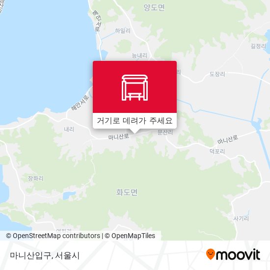 마니산입구 지도