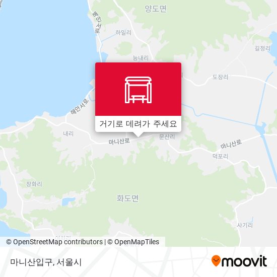 마니산입구 지도