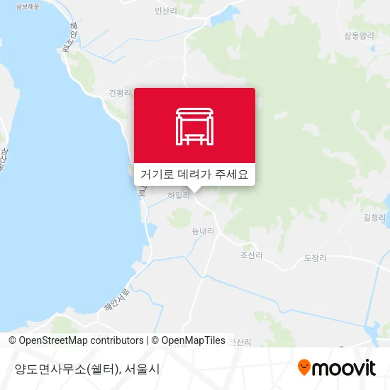 양도면사무소(쉘터) 지도