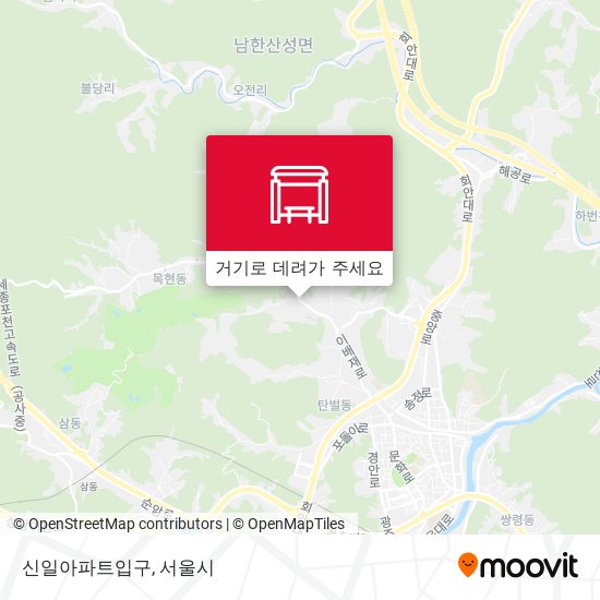 신일아파트입구 지도