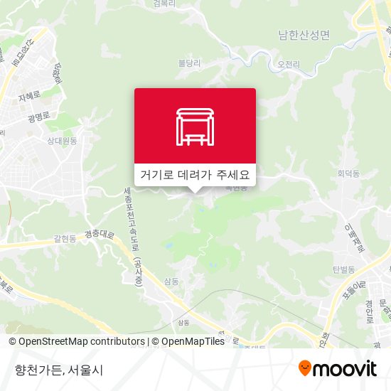 향천가든 지도