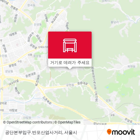 공단본부입구.반포산업사거리 지도
