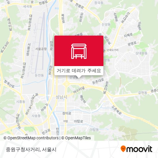 중원구청사거리 지도