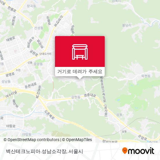 벽산테크노피아.성남소각장 지도