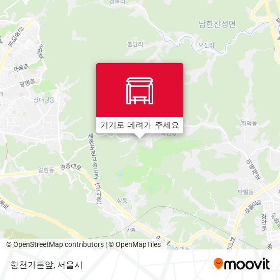 향천가든앞 지도