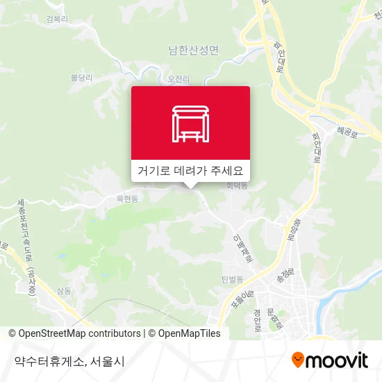 약수터휴게소 지도