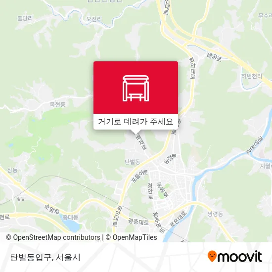 탄벌동입구 지도