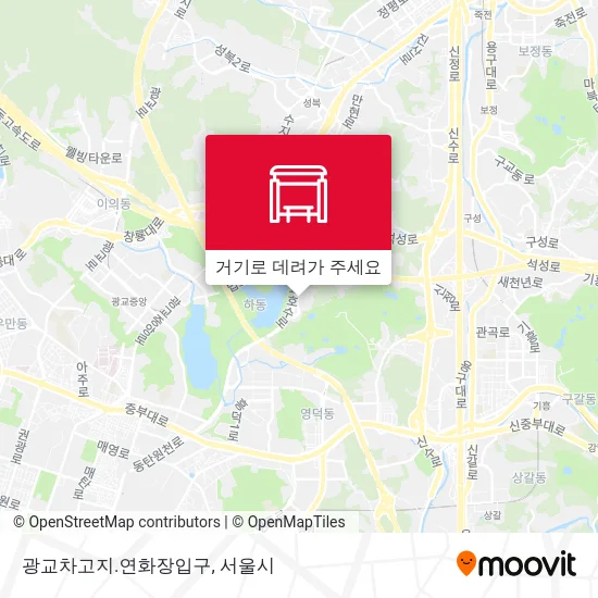 광교차고지.연화장입구 지도