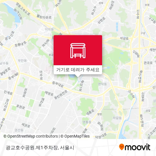 광교호수공원.제1주차장 지도
