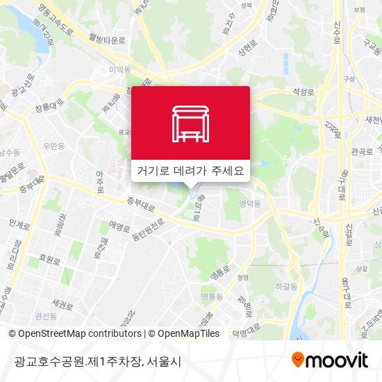 광교호수공원.제1주차장 지도