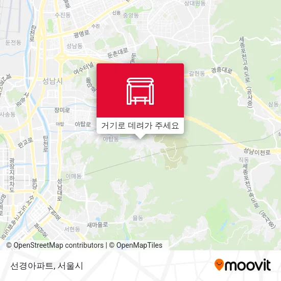 선경아파트 지도
