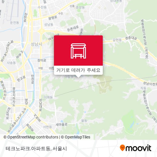 테크노파크.아파트동 지도