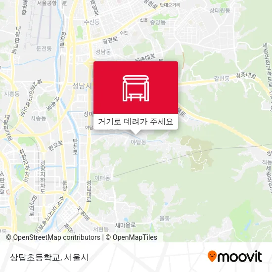 상탑초등학교 지도