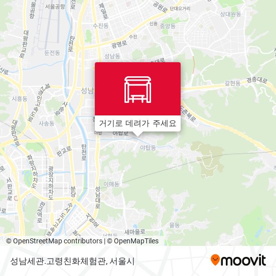 성남세관.고령친화체험관 지도