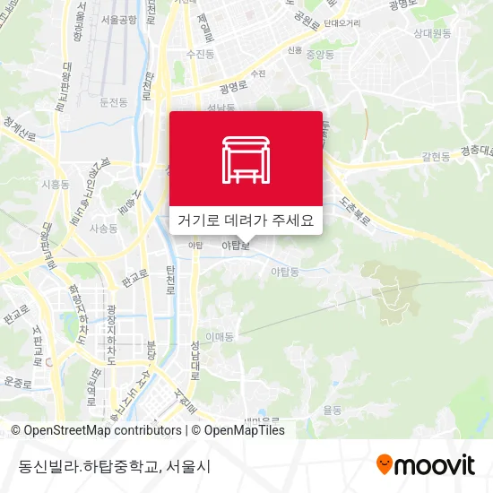 동신빌라.하탑중학교 지도
